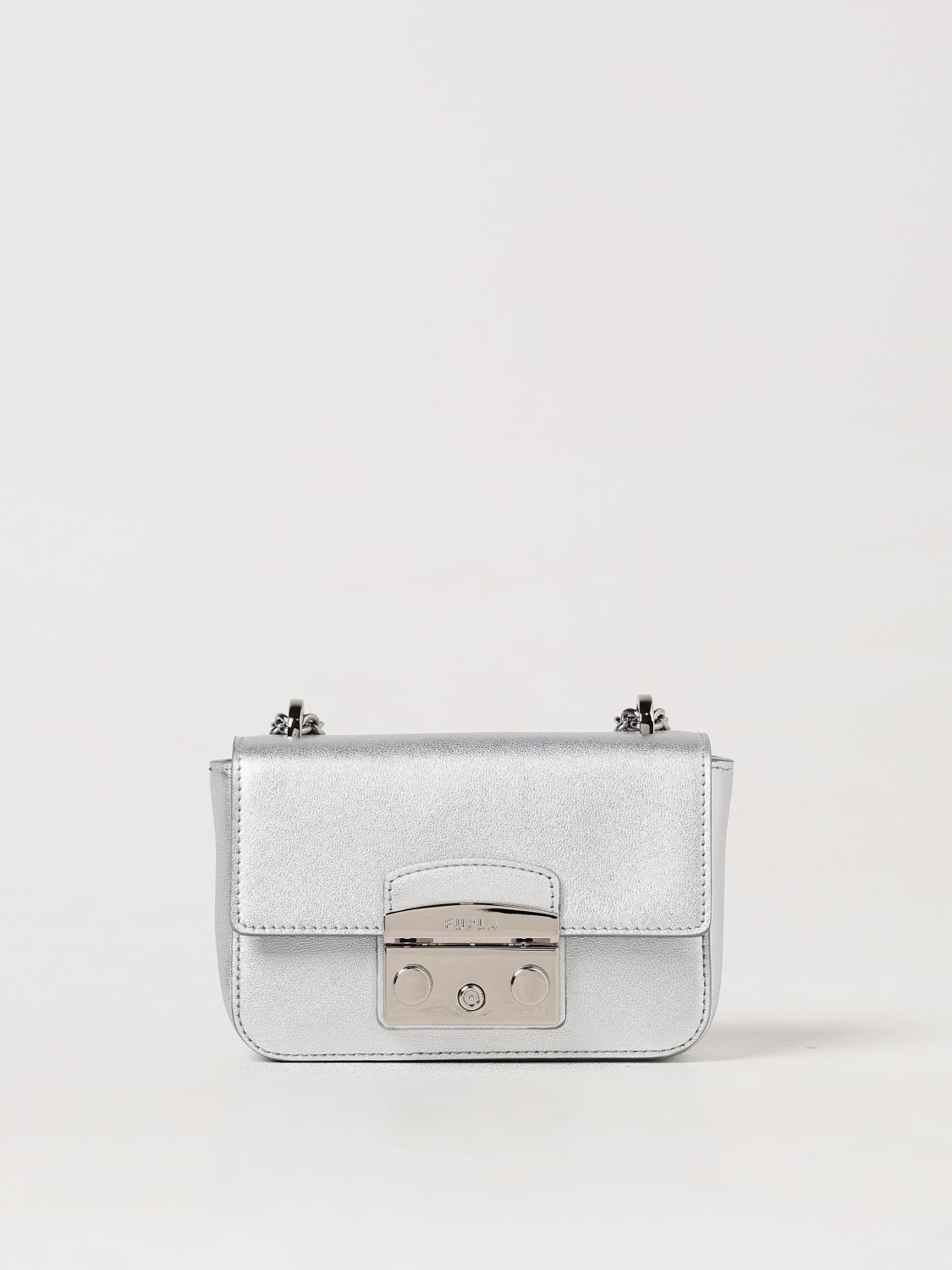 Furla Crossbody Bags FURLA Woman color Silver