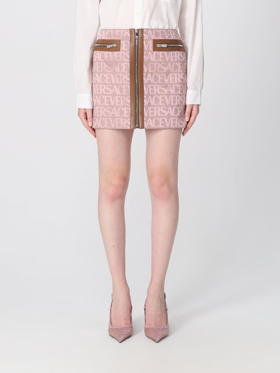 Versace Skirt VERSACE Woman colour Beige