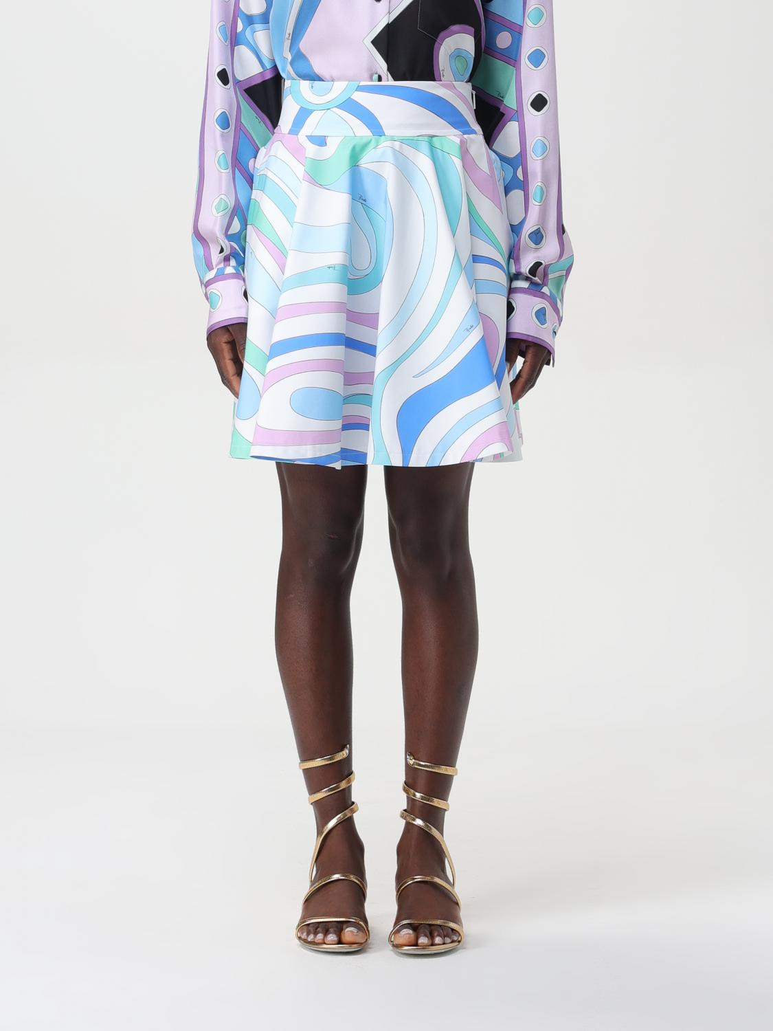 pucci Skirt PUCCI Woman color Sky Blue