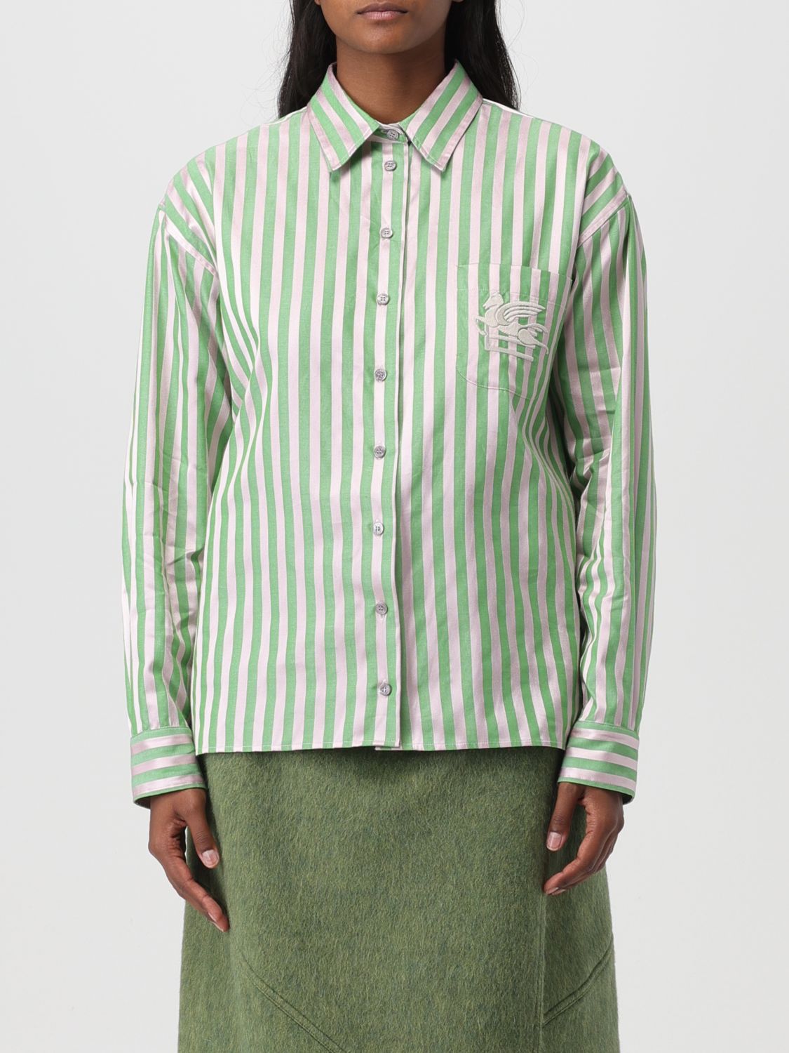 Etro Shirt ETRO Woman colour Green