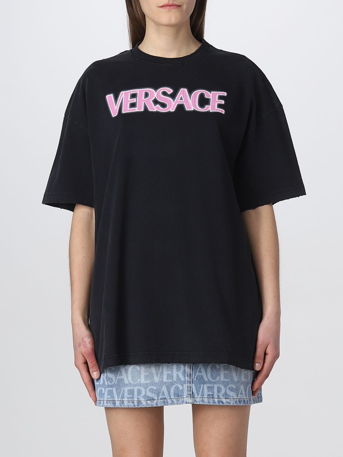 Versace T-Shirt VERSACE Woman colour Black