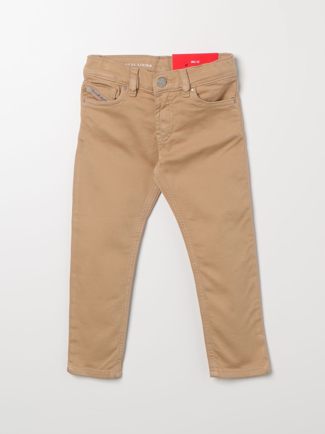 Diesel Trousers DIESEL Kids colour Beige