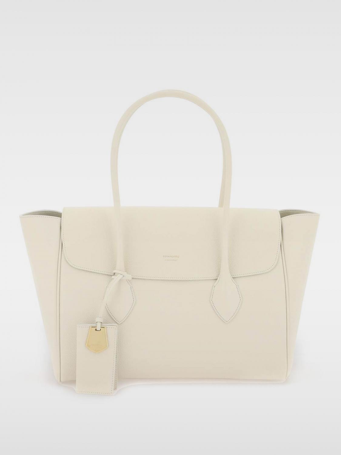 Ferragamo Tote Bags FERRAGAMO Woman color White