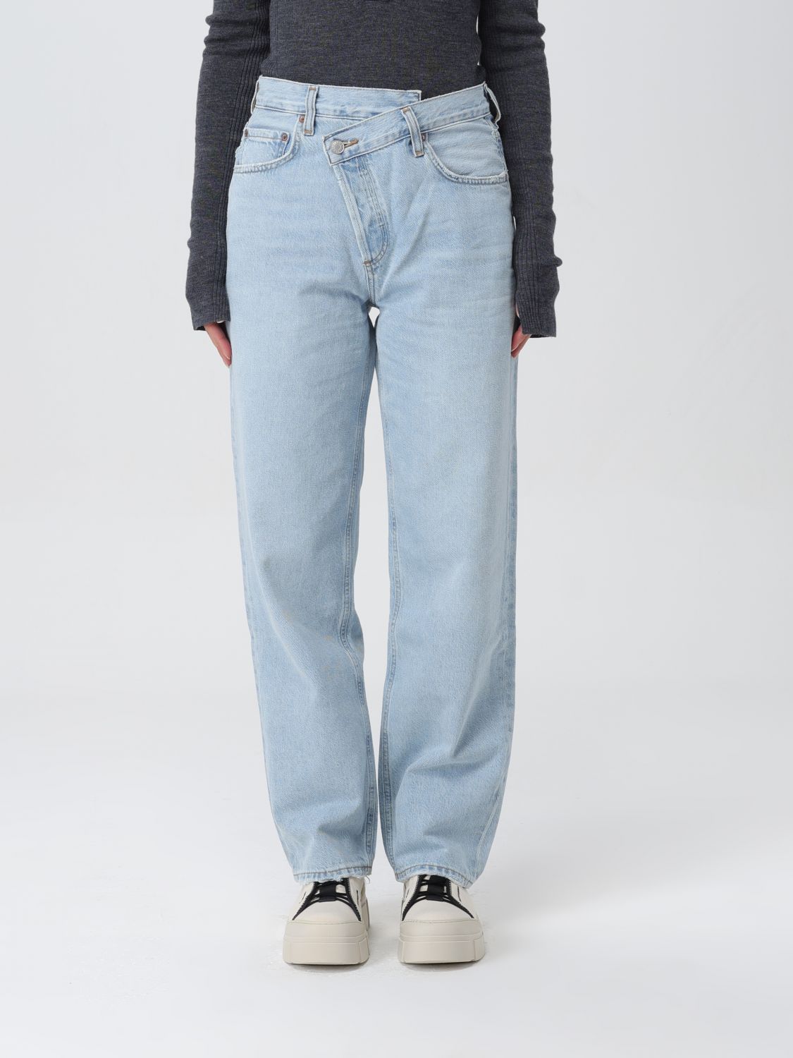 AGOLDE Jeans AGOLDE Woman colour Denim