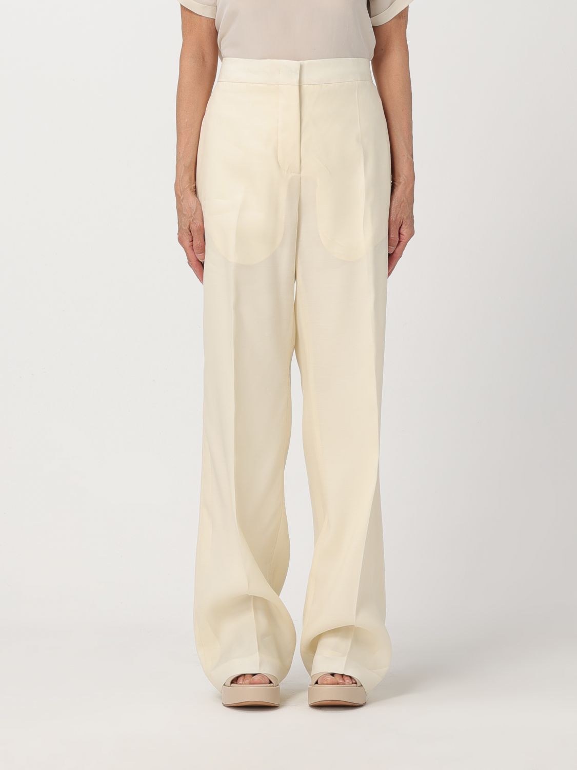 Fabiana Filippi Trousers FABIANA FILIPPI Woman colour Butter