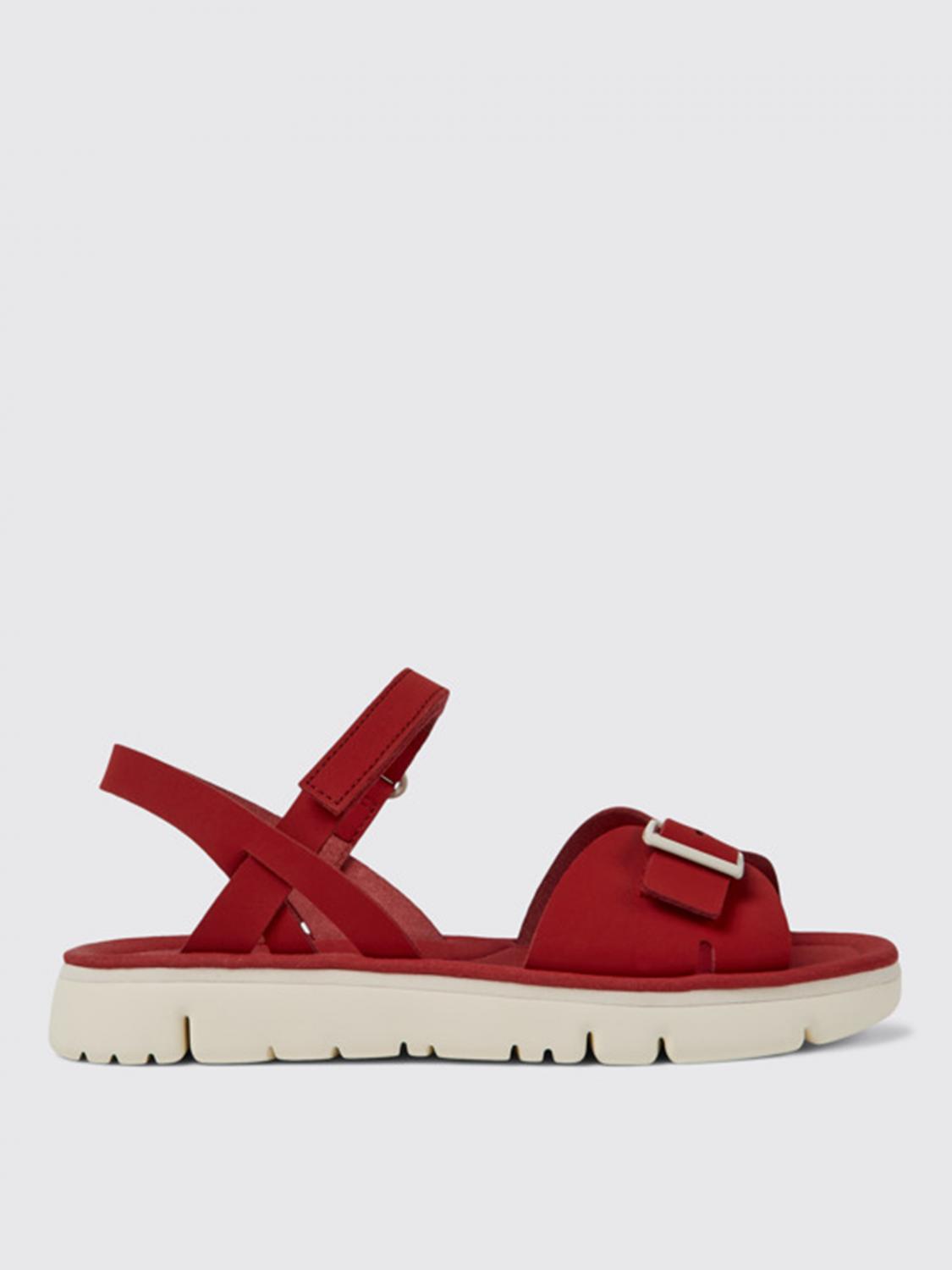 Camper Flat Sandals CAMPER Woman colour Red