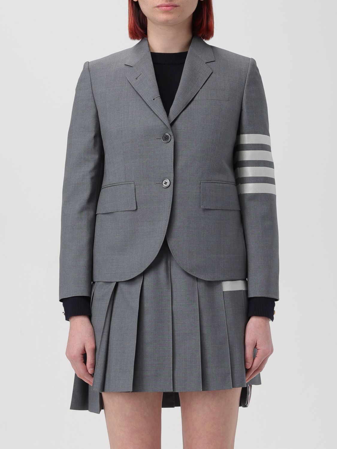 Thom Browne Blazer THOM BROWNE Woman colour Grey