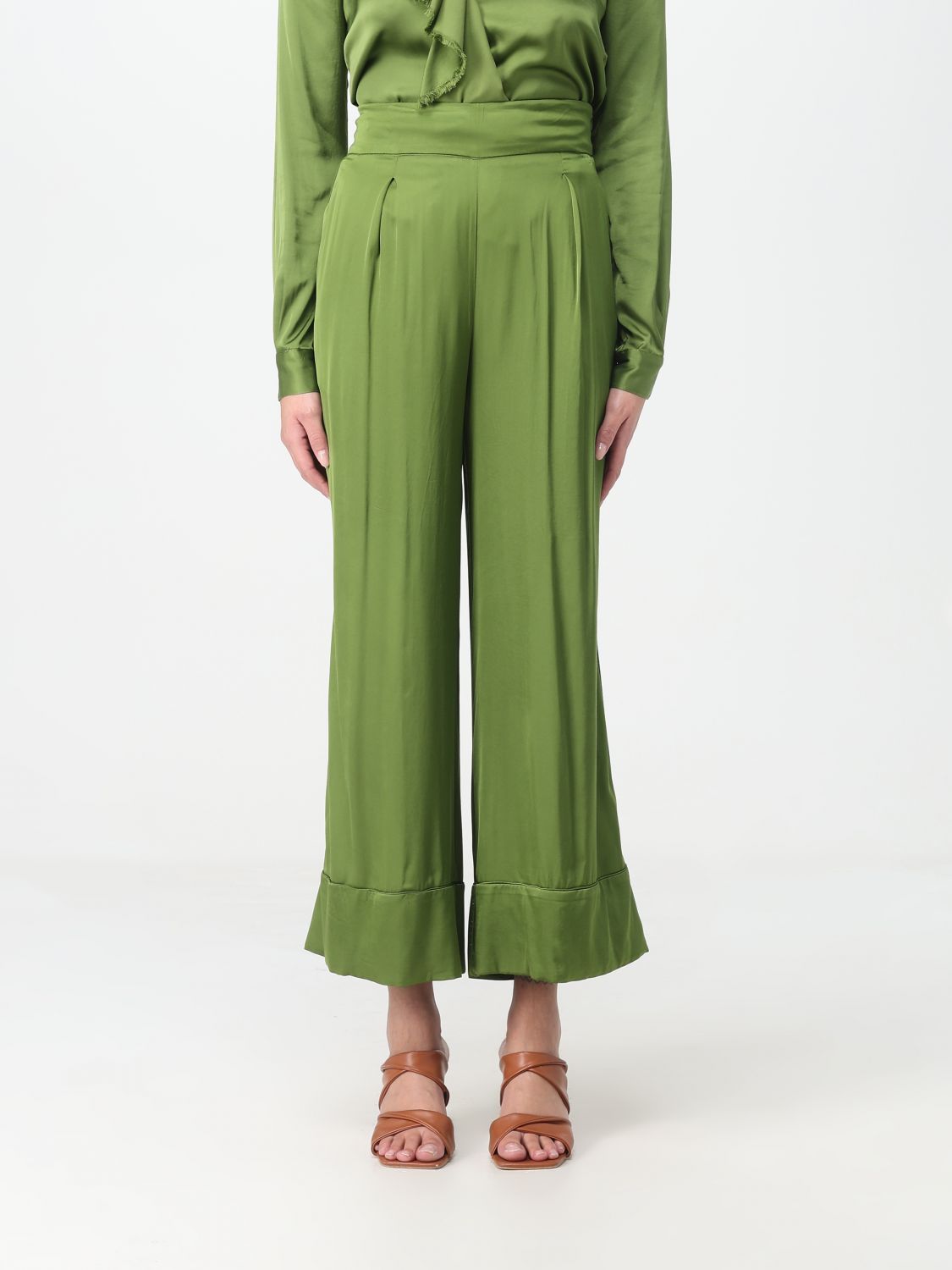 Alessia Santi Trousers ALESSIA SANTI Woman colour Green