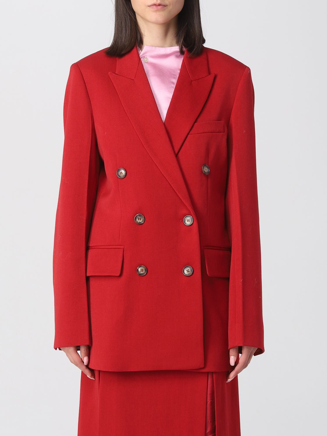 Victoria Victoria Beckham Blazer VICTORIA VICTORIA BECKHAM Woman colour Red