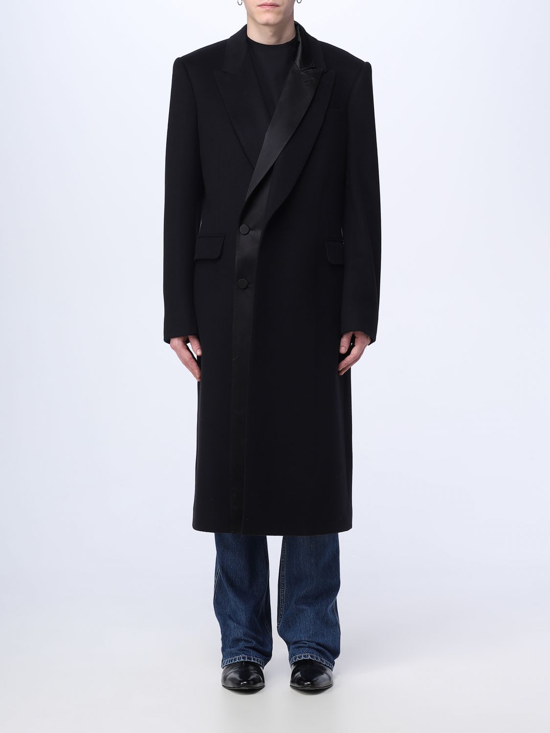 Alexander McQueen Coat ALEXANDER MCQUEEN Men colour Black