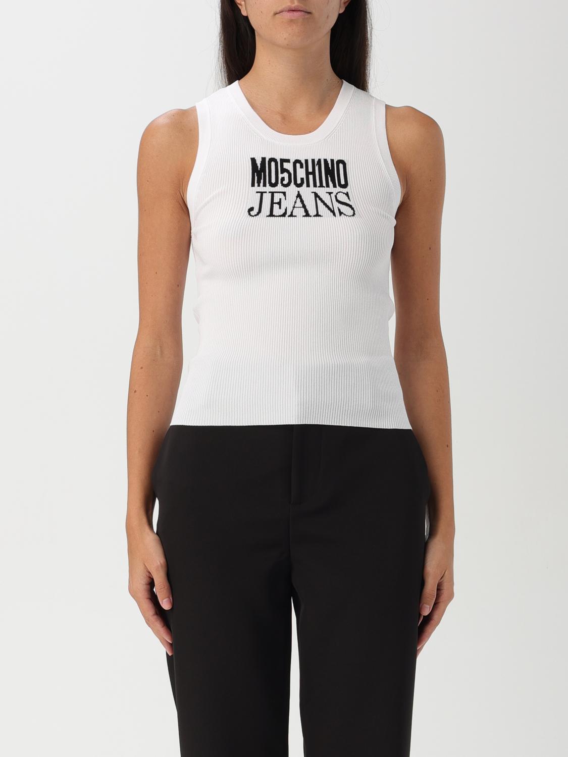 Moschino Jeans Top MOSCHINO JEANS Woman color White