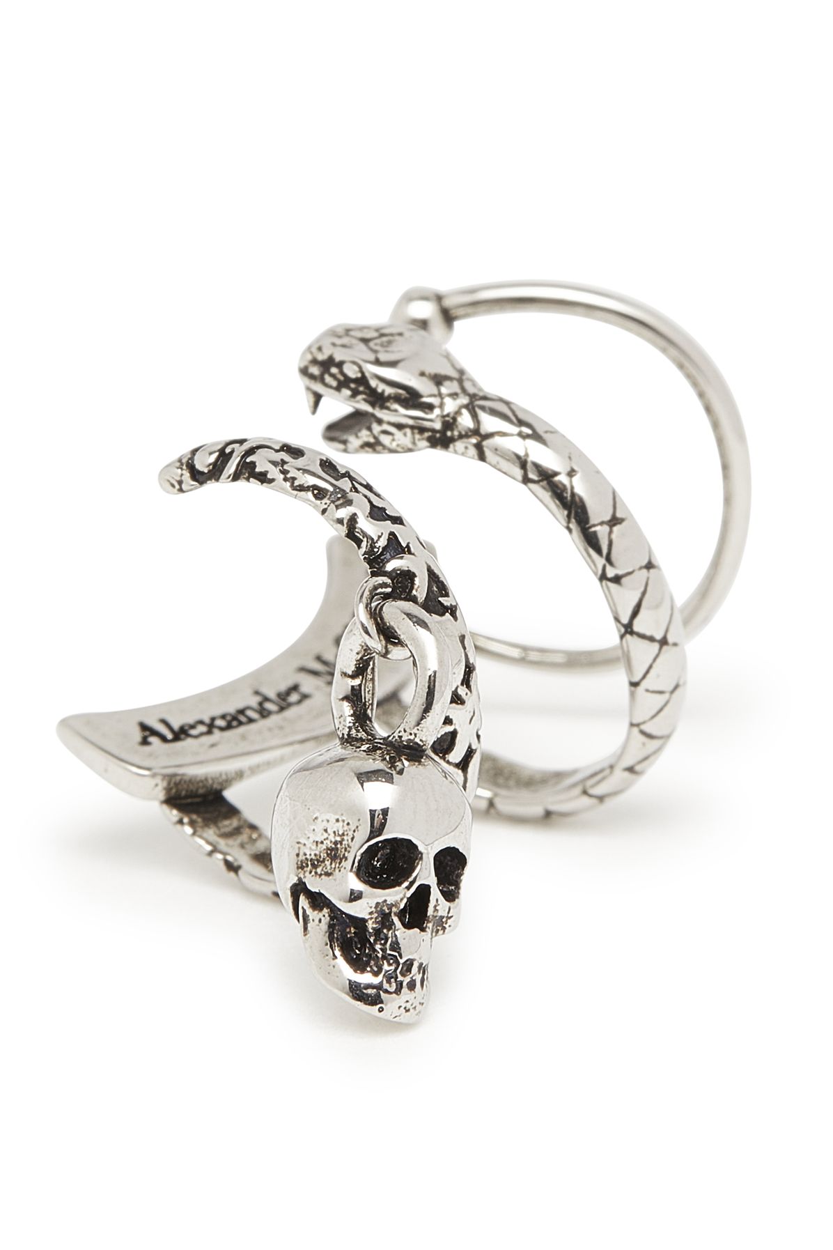 Alexander McQueen Skull And Snake Ear Cuff