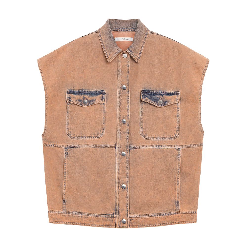  Washed Out Denim Vest