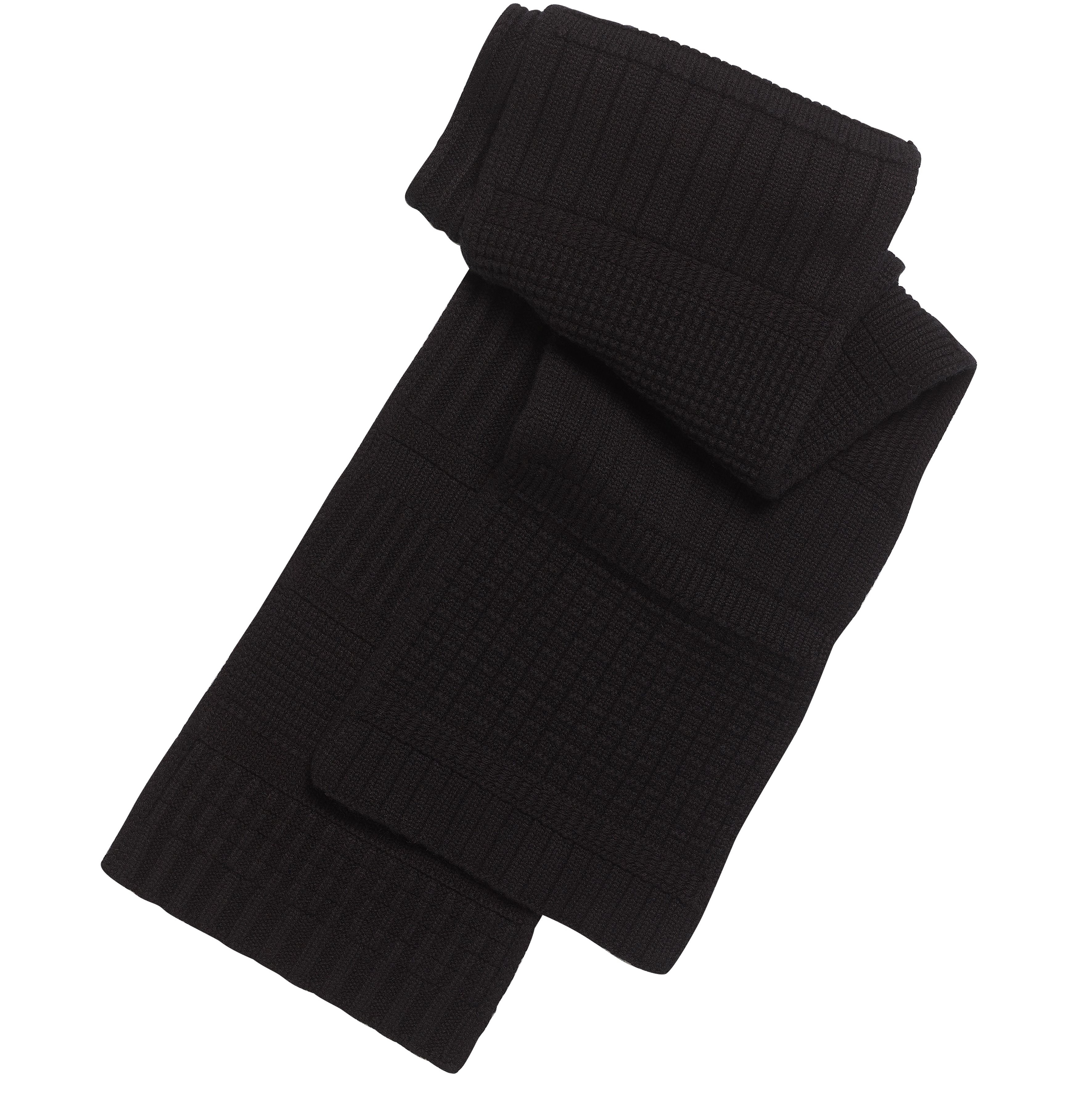 Barrie Textured cashmere scarf