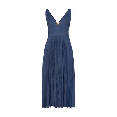 VALENTINO GARAVANI Denim maxi dress