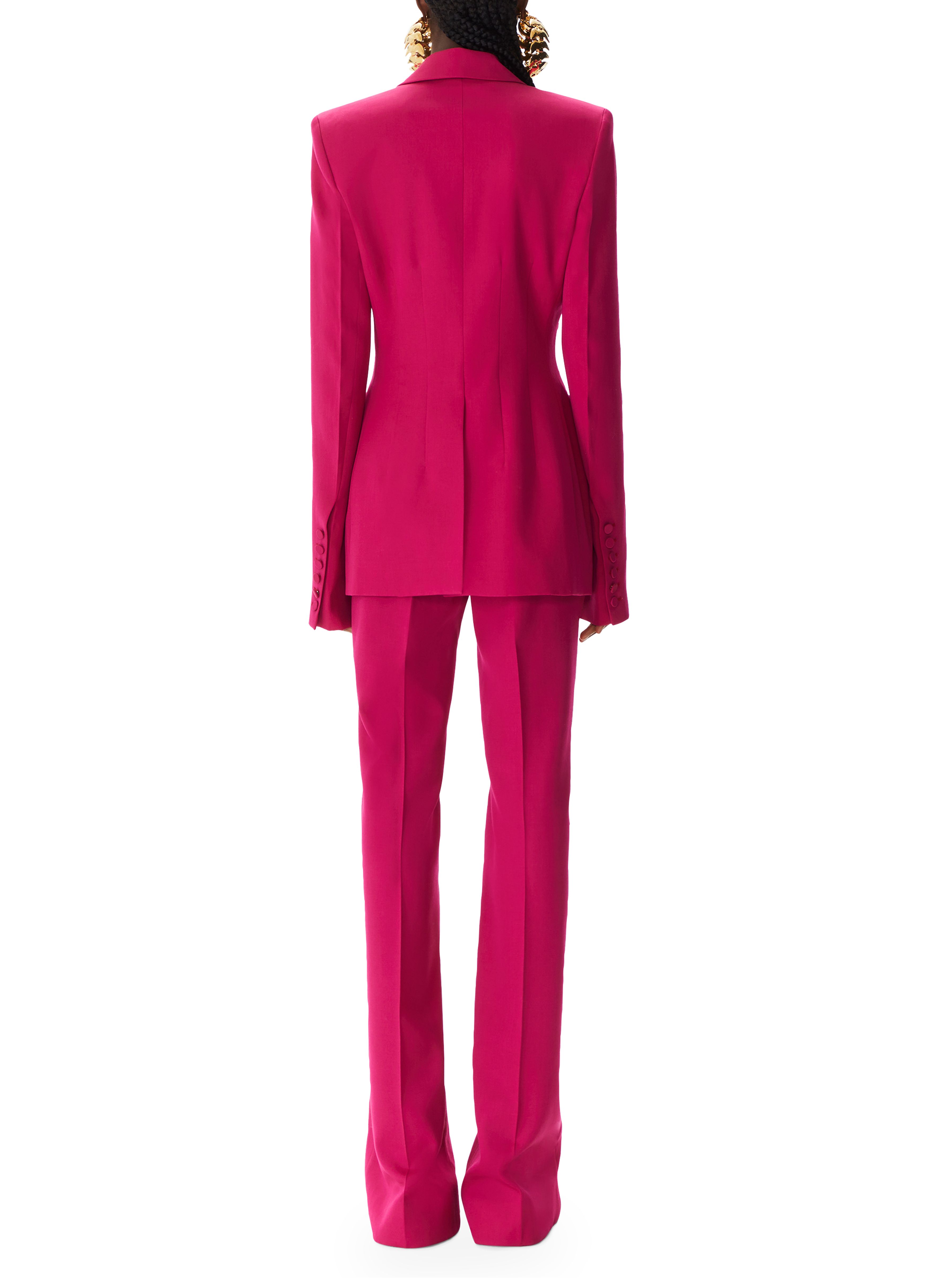 Nina Ricci Wool Gabardine Single Button Blazer