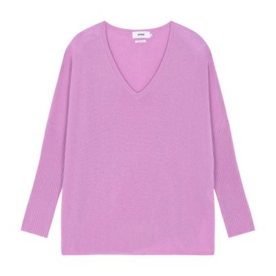  Faustine v-neck cashmere poncho