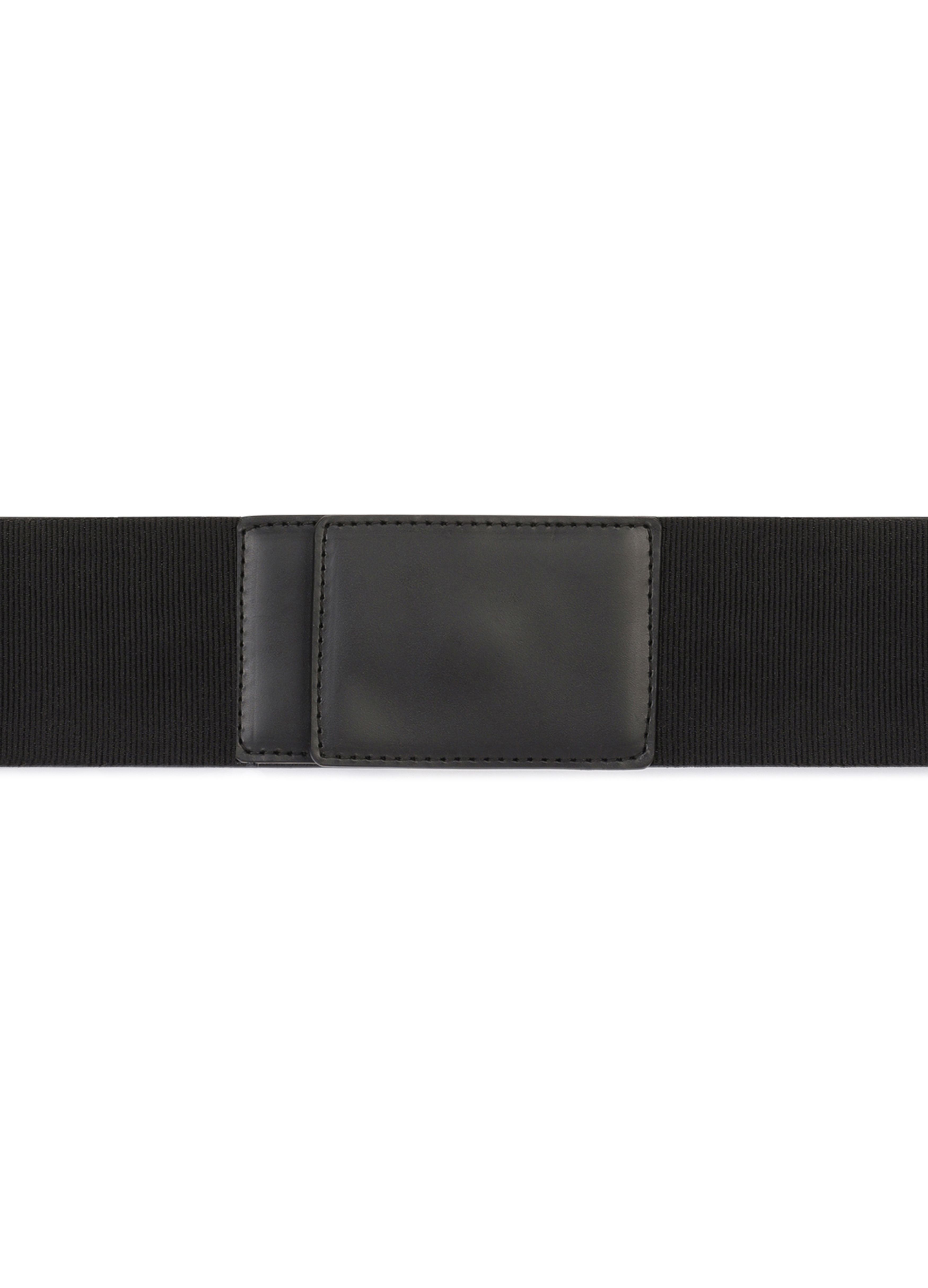 Dolce & Gabbana Stretch band and lux leather belt with DG logo