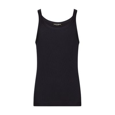 Dolce & Gabbana Slim-fit fine-rib singlet