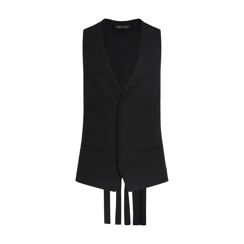 Ann Demeulemeester Ludwig fluid belting waistcoat cotton twill