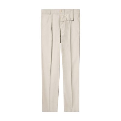  Straight cotton and lino chinos