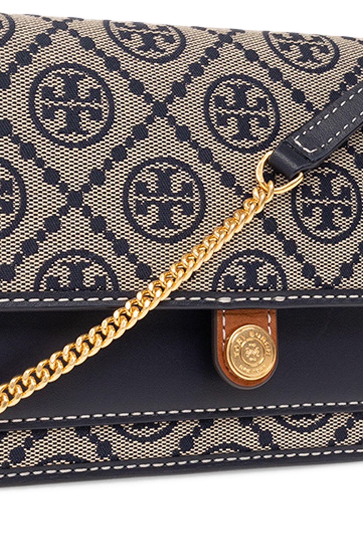 Tory Burch ‘T Monogram' wallet with strap