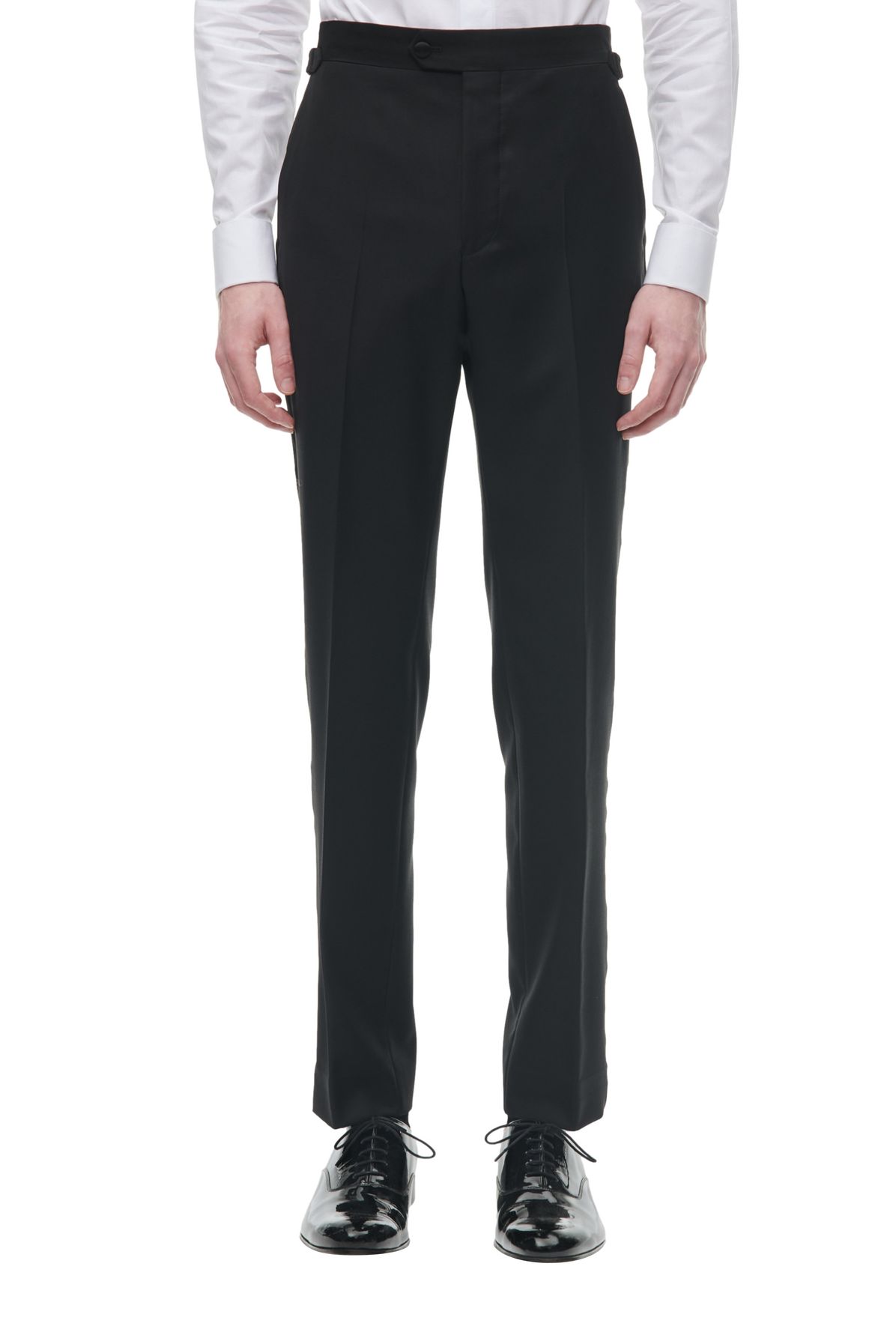  Wool jacquard fitted tuxedo