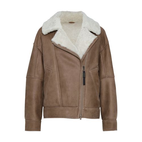 Brunello Cucinelli Sheepskin biker jacket