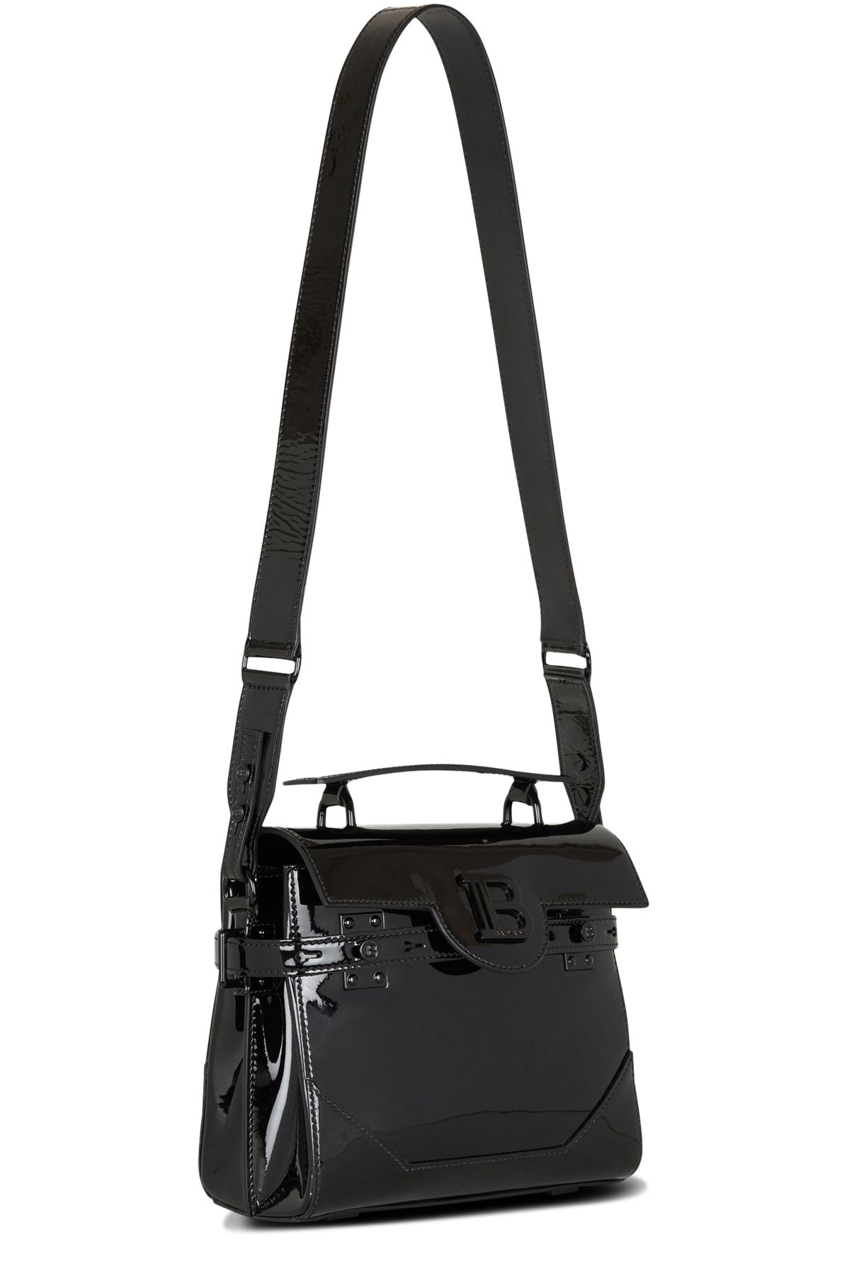 Balmain Patent leather B-Buzz 23 bag