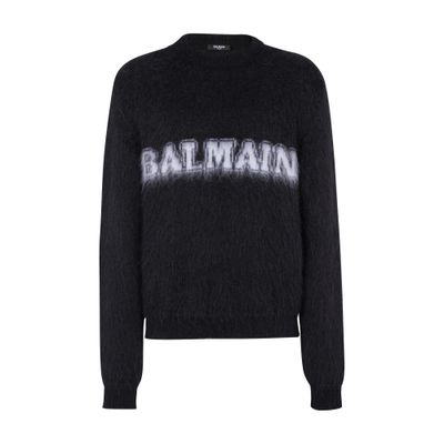 Balmain Retro Balmain Jumper In Brushed Mohair