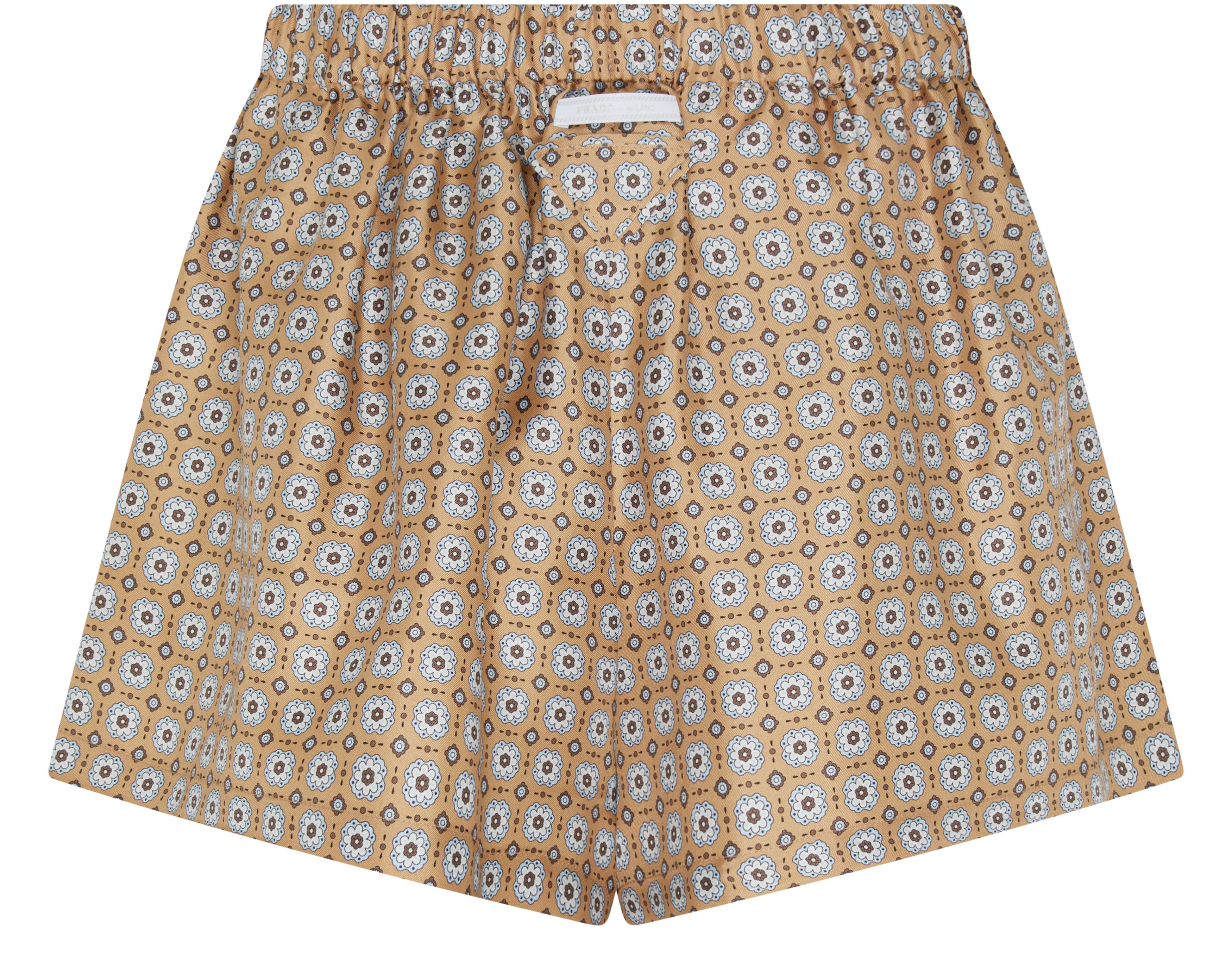 Prada Checkered silk short