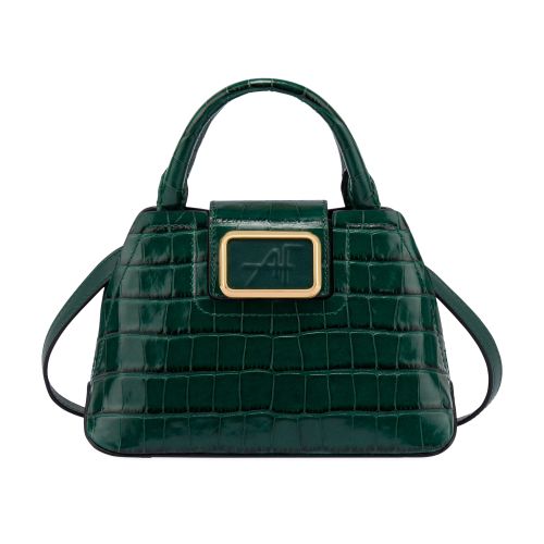 Alberta Ferretti Mini Albi33 in goatskin with varnished effect bag