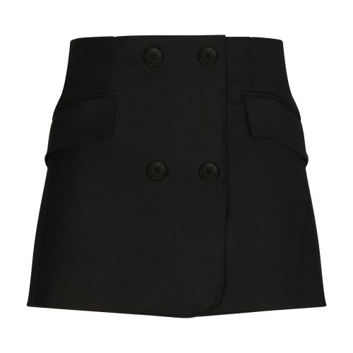 Dolce & Gabbana Twill mini wrap skirt