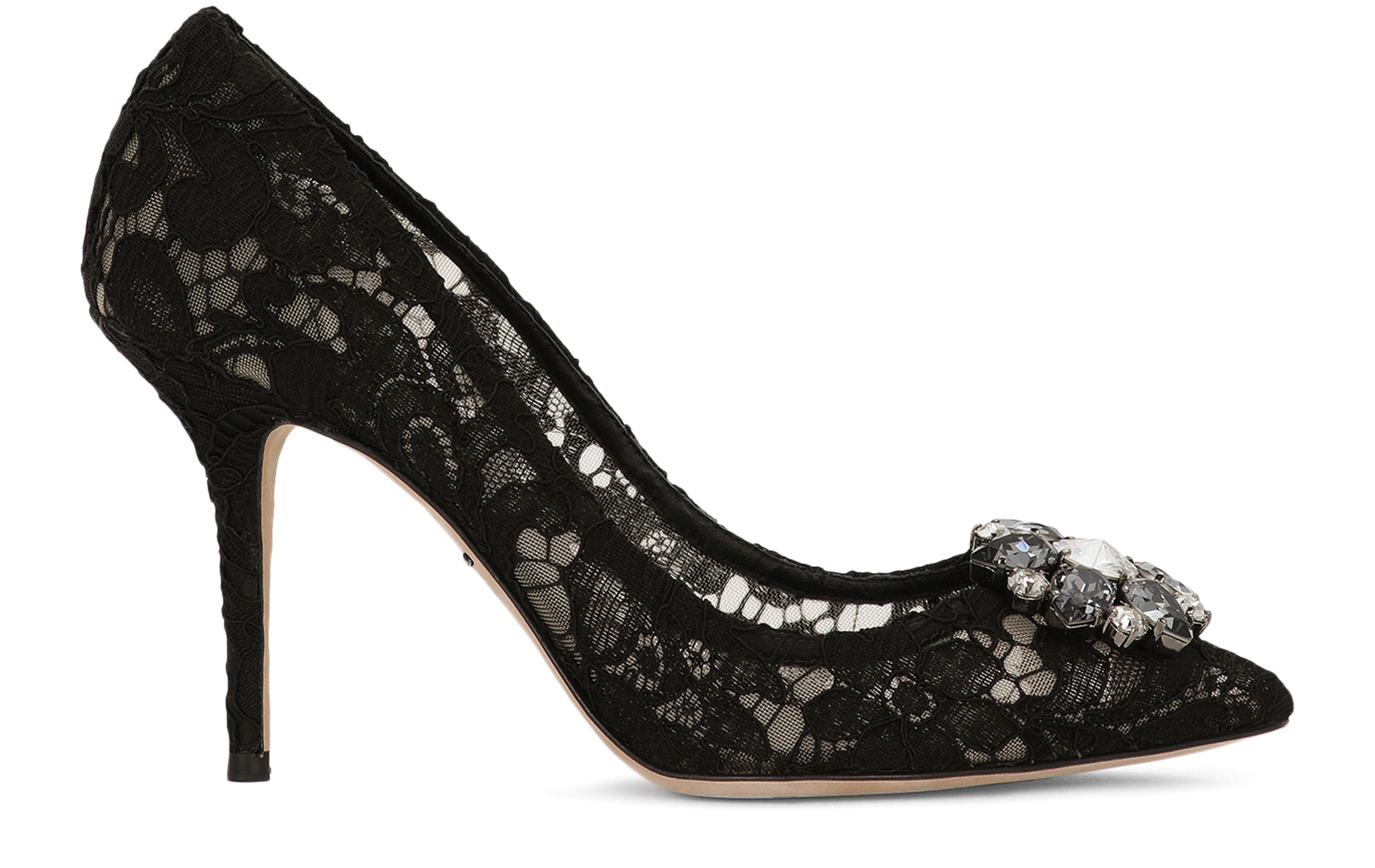 Dolce & Gabbana Taormina lace with crystals pumps