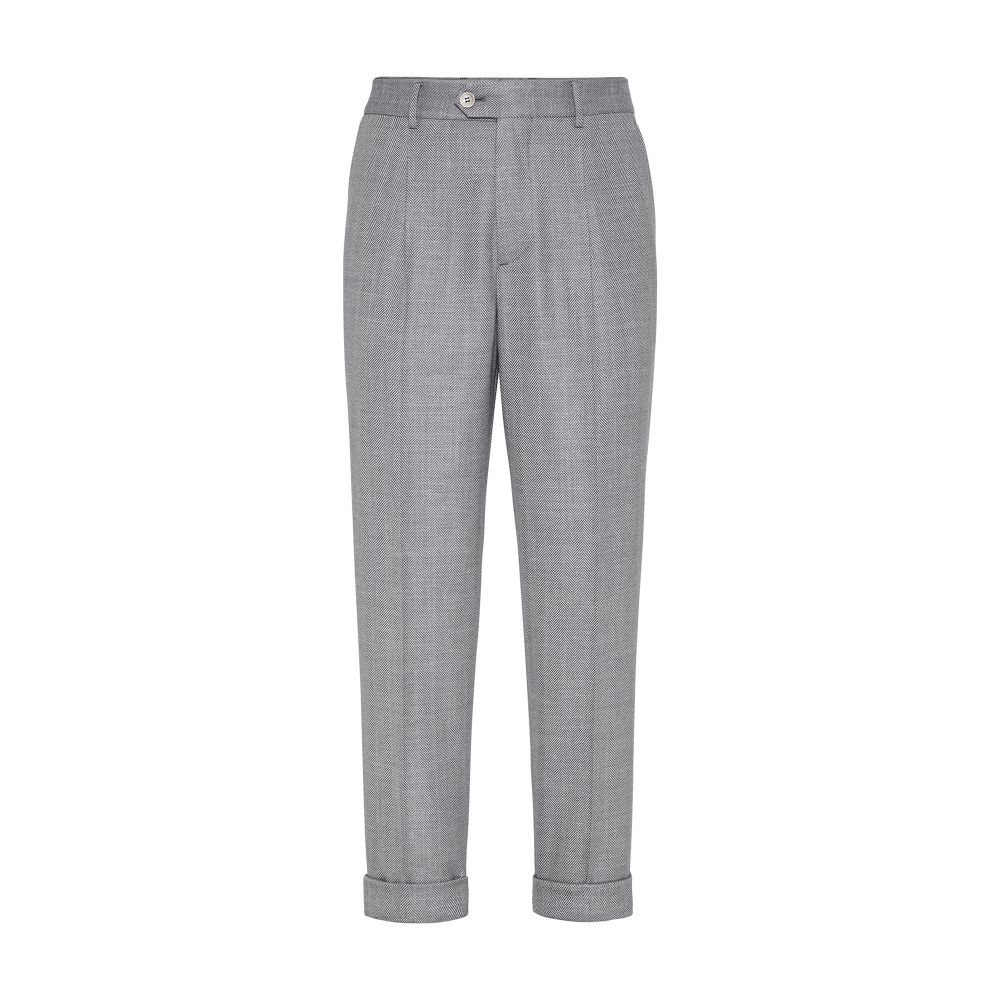 Brunello Cucinelli Chevron trousers