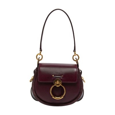 Chloé Tess grained and suede leather bag