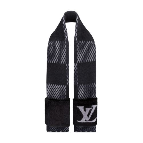  Damier Warm Oversized Scarf