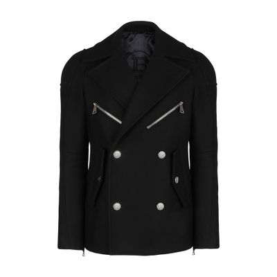 Balmain Short wool coat