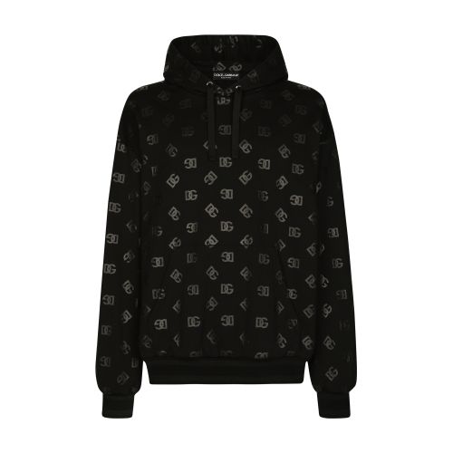 Dolce & Gabbana Jersey hoodie with DG print