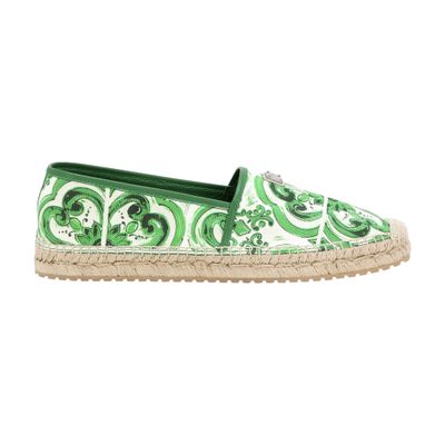 Dolce & Gabbana Majolica-print canvas espadrilles