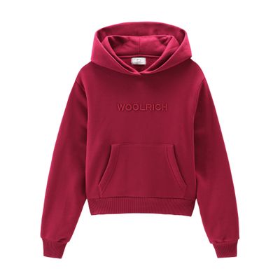 Woolrich Logo Fleece Hoodie