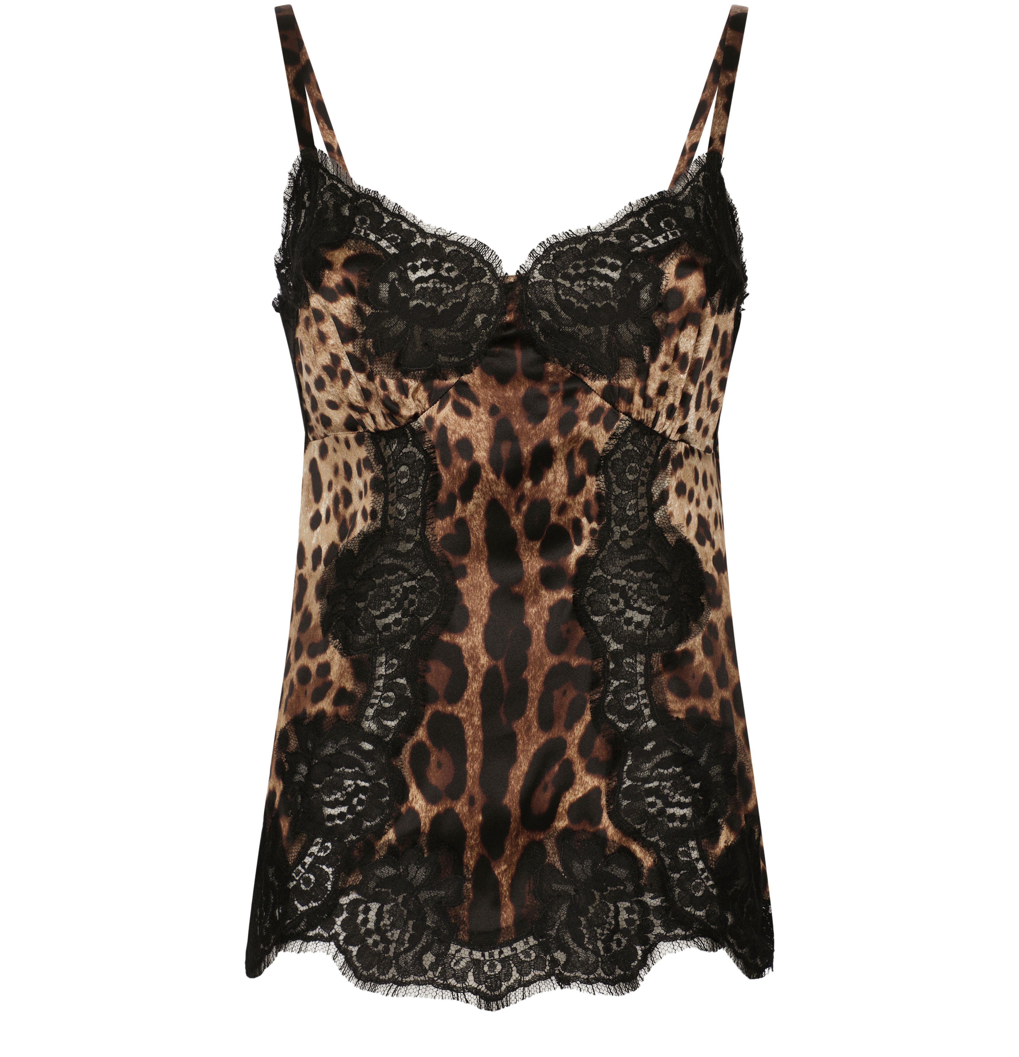 Dolce & Gabbana Satin top with lace inlay