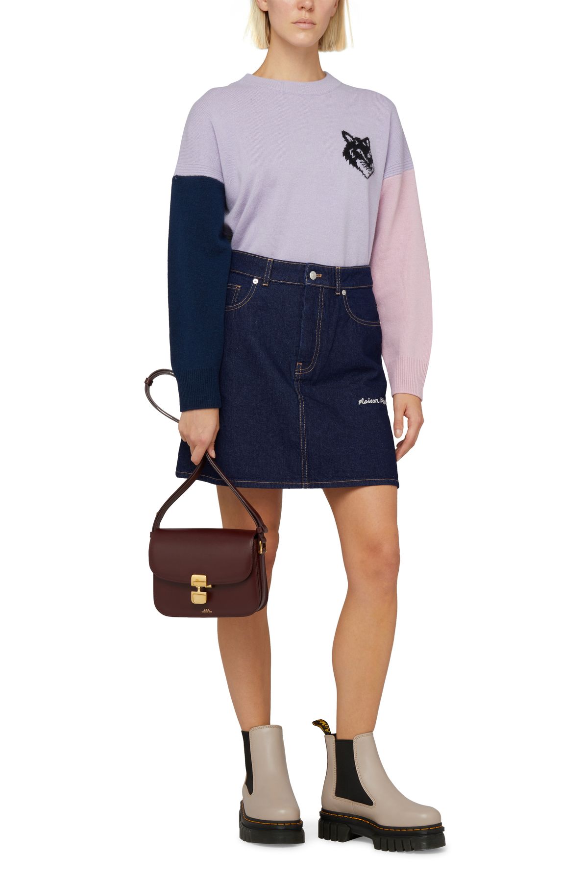 Maison Kitsuné Mini skirt