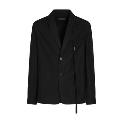 Ann Demeulemeester Remco deconstructed shirt jacket oiled compact