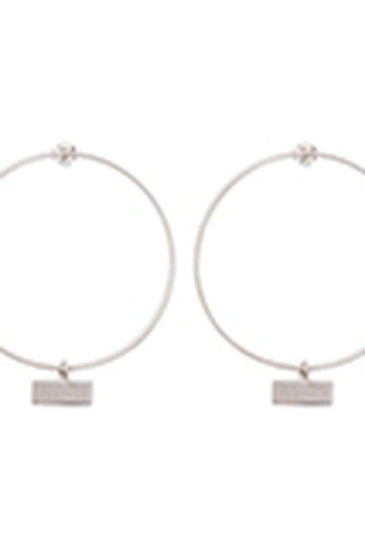 MM6 Maison Margiela 3 tubing earrings