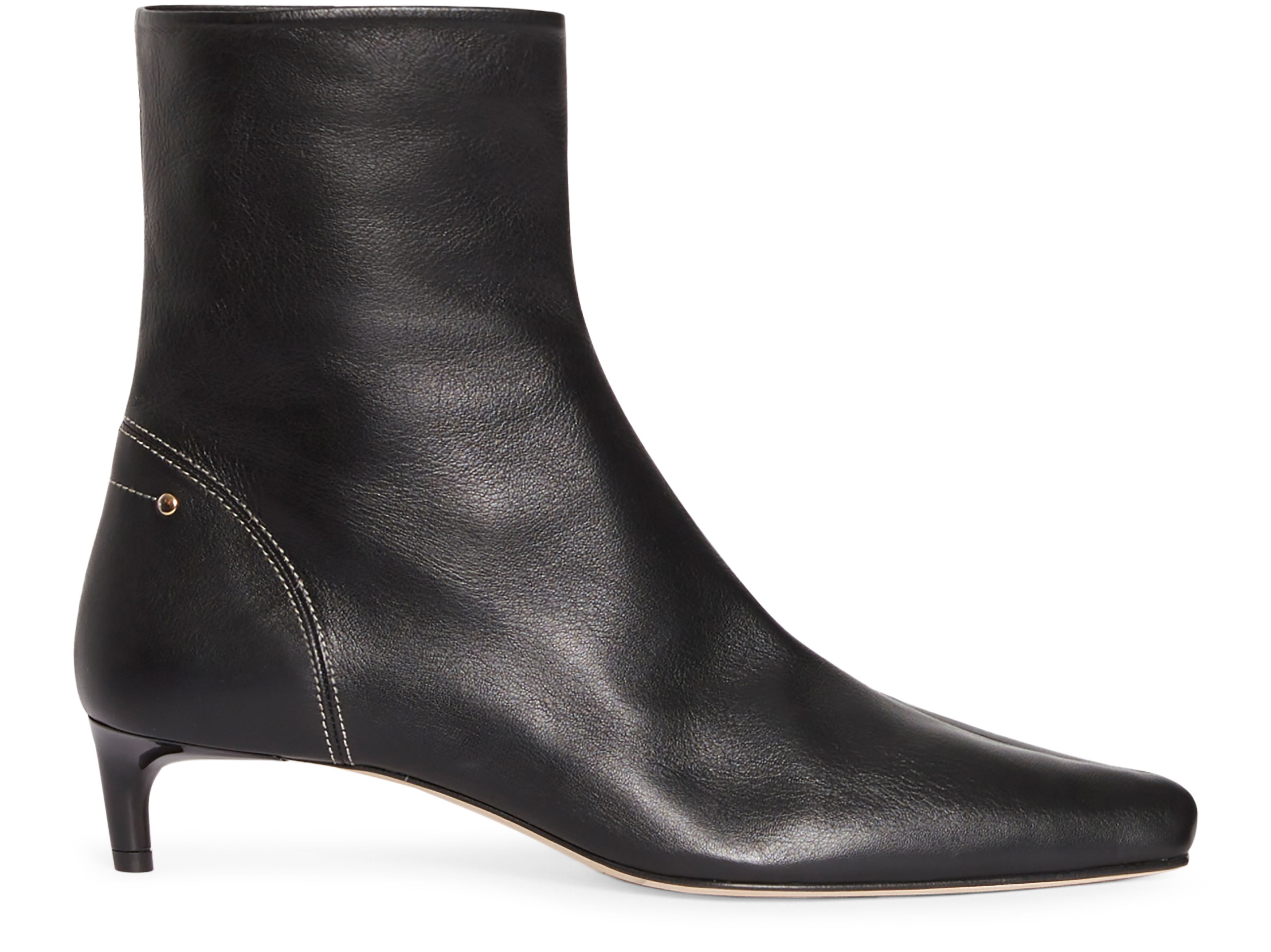  Daily leather ankle boots