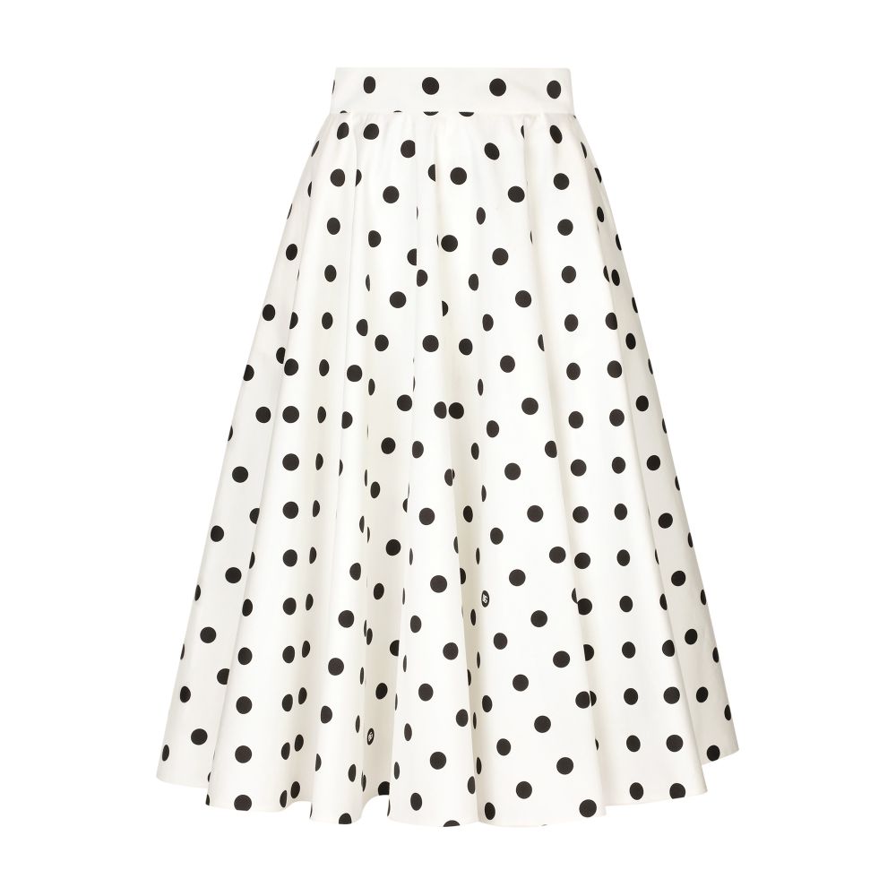 Dolce & Gabbana Polka-dot calf-length circle skirt