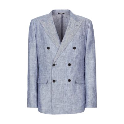 Dolce & Gabbana Double-breasted linen jacket