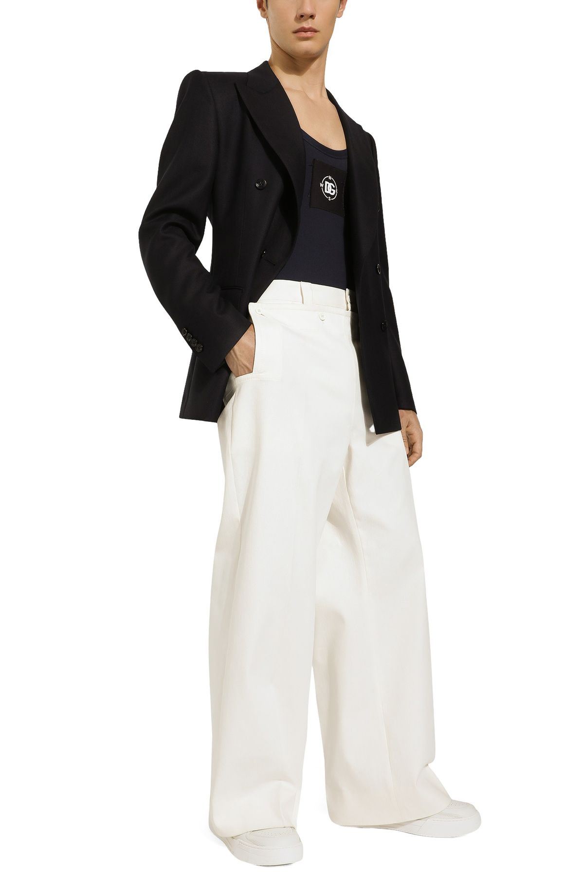 Dolce & Gabbana Sailor-style stretch cotton pants