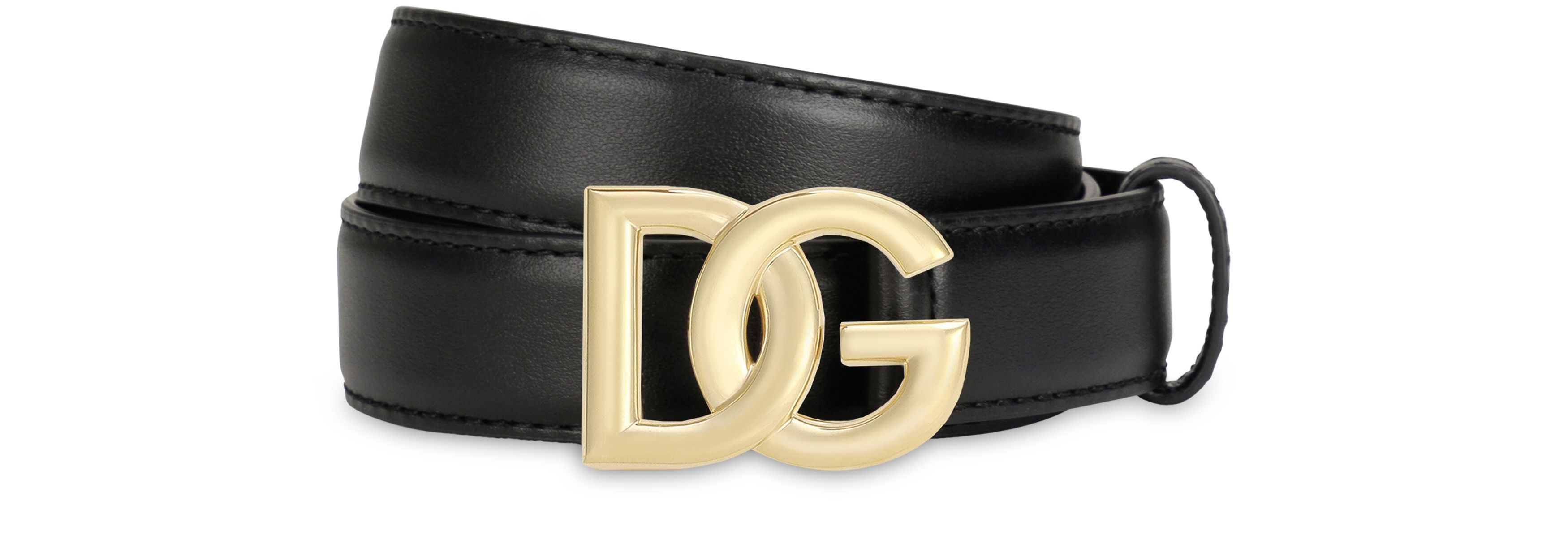 Dolce & Gabbana Calfskin belt with DG logo